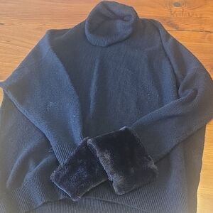 CeCe Black Knit Sweater